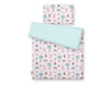 Baby Cotton Bedding Set 2-Pcs 120x90 cm – Foxes Beige/Mint