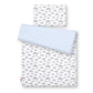 Baby Cotton Bedding Set 2-Pcs 120x90 cm – Clouds Gray/Blue