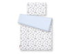Baby Cotton Bedding Set 2-Pcs 120x90 cm – Clouds Gray/Blue