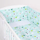 Baby Cotton Bedding Set 2-Pcs 120x90 cm – Lama Mint/White