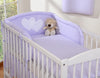 2-Piece Baby Bedding Set – Hanging Hearts Design | Lilac