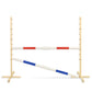 Jumping Obstacle for Hobby Horse 160 cm, H-120 cm, with Two Bars – Red and Blue