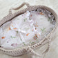 Moses Basket BOHO Cotton – Doll Carrier – Light Beige