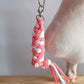 Tether for Hobby Horse Made of Double-Twine Cord – Neon Pink/White