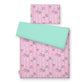 Baby Cotton Bedding Set 2-pcs 120x90 cm – Owls Pink-Mint