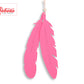 Decoratieve vilten veren 2 stuks roze
